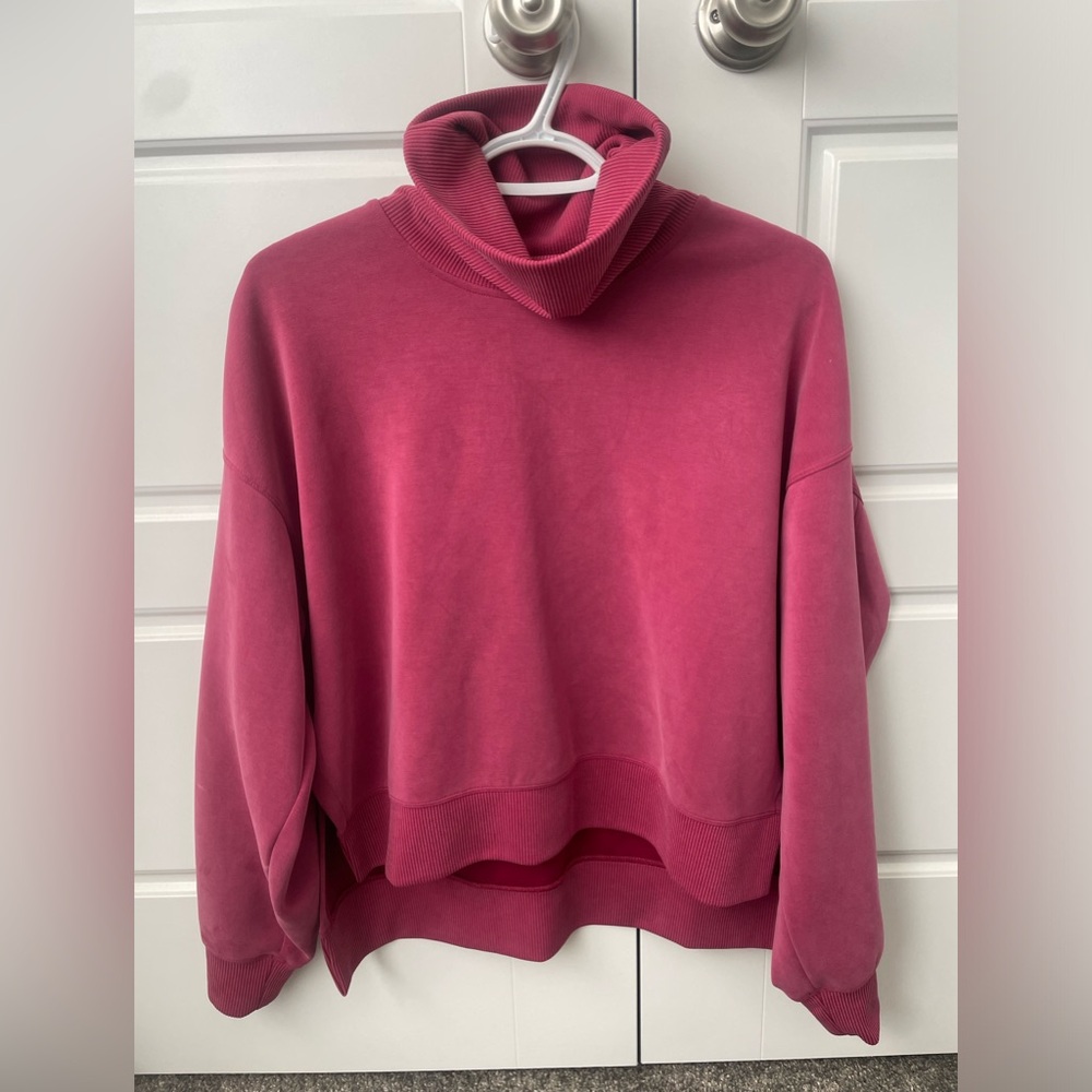 Lululemon Softstreme Funnel Neck Sweater - Pomegranate
